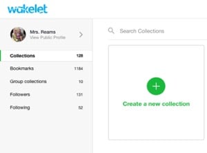 Wakelet collection page